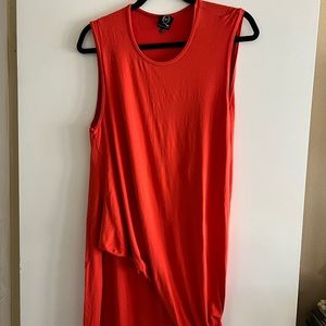 Alexander mcqueen orange dress